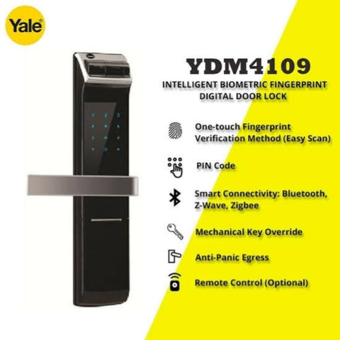 Yale Ydm4109 smart home door lock