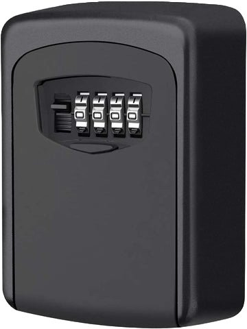 Excellentpartshop 4-Digit Combination Key Safe Box - Wall Mount, Outdoor/Indoor, Holds 5 Keys