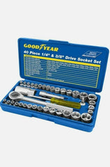 Good Year Socket Driver Wrench Set (1/4in & 3/8in, 40 Pieces) - Kurnia.net