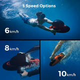 Sublue Vapor Pump-Jet Underwater Scooter 3 Gear Speed 60 Minutes 10km/h 21kgf for Free Diving Scuba Diving Snorkeling Recreational Toys for Yachts and Boats