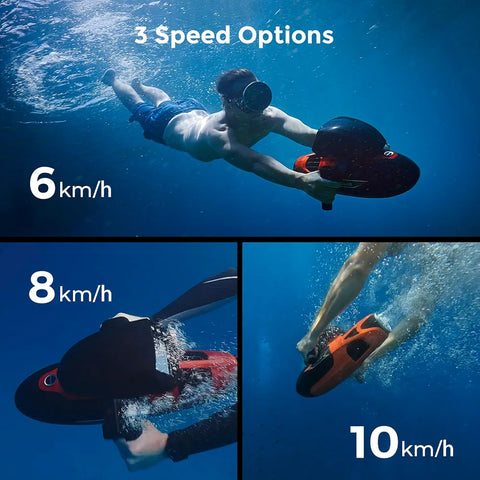 Sublue Vapor Pump-Jet Underwater Scooter 3 Gear Speed 60 Minutes 10km/h 21kgf for Free Diving Scuba Diving Snorkeling Recreational Toys for Yachts and Boats