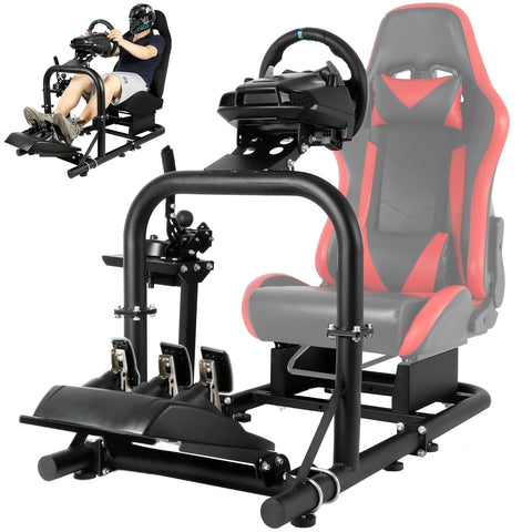 Dardoo Adjustable Steering Wheel Stand with Seat Frame Compatible with Logitech G25 G27 G29 G920 G923 Fanatec Thrustmaster T150 T300RS T500R Racing Gaming Simulator Cockpit for PS4 Xbox PC