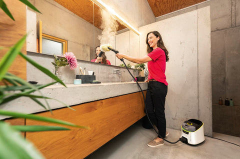 Kärcher Steam Cleaner SC 5 Deluxe Signature Line, VapoHydro function, Steam pressure: 4bar, Heating time: 3min, Cleanable area: 130 m², Tank: 1,3l, Accessories, Floor Cleaning Set