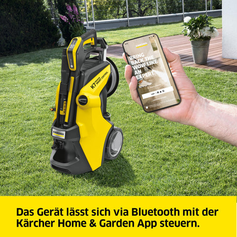 Kärcher pressure washer K 7 Premium Smart Control Flex Home, pressure: max. 180 bar, flow rate: 600 l/h, surface performance: 60 m²/h, 17.9 kg, Flex high pressure hose and flush handle, Multi Jet