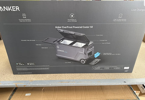 Anker everfrost powered cooler 50 + 200W solar panel for charging
