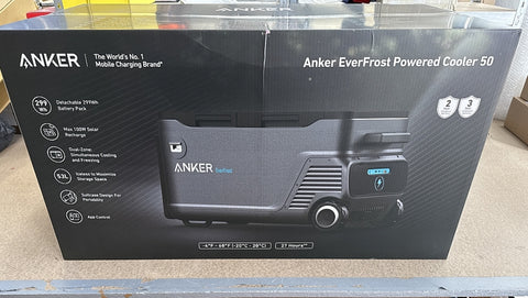 Anker everfrost powered cooler 50 + 200W solar panel for charging