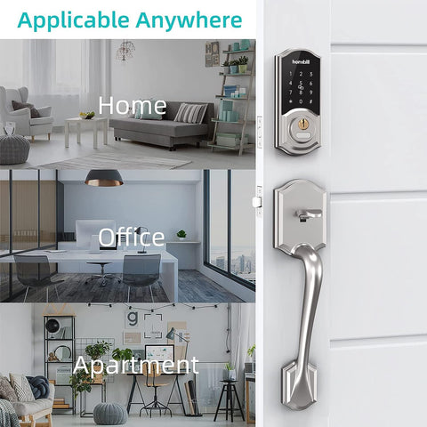 Hornbill Smart fingerprint Deadbolt lock with Keypad and wi-fi gateway