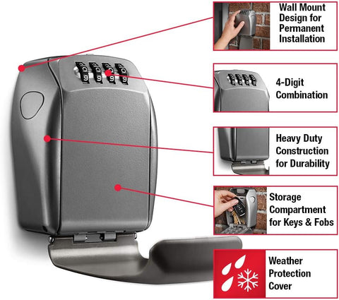 Master Lock Heavy Duty Wall Mount