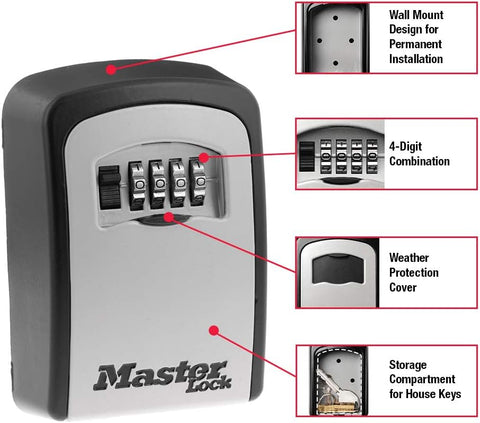 Master Lock Wall Mount Key Lock Box