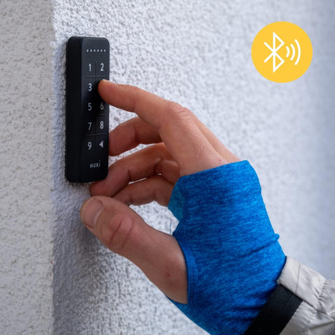 Nuki Smart Lock 3.0 Pro for Euro Profile Cylinder, Smart Door Lock with WiFi Module for Remote Access, White & Keypad, Code Lock for Front Door, Smart add-on for Nuki Smart Lock