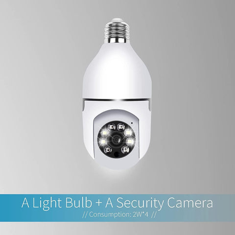 Panorama Wi-fi Light Bulb Security Camera Outdoor 2.4G WiFi 1080P Smart