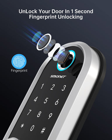 Smonet fingerprint Smart Lock Door Lock + wifi gateway