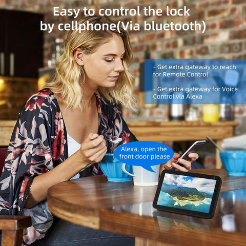 Smonet fingerprint Smart Lock Door Lock + wifi gateway