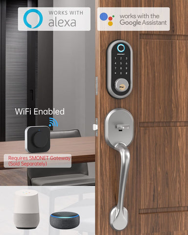 Smonet fingerprint Smart Lock Door Lock + wifi gateway