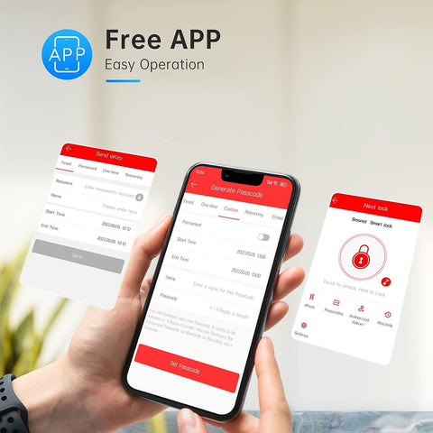 Smonet Keypad Smart door lock with App