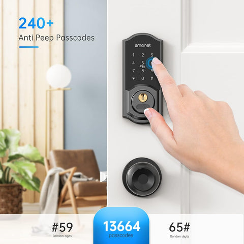 Smonet Keypad Smart door lock with App