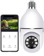 Panorama Wi-fi Light Bulb Security Camera Outdoor 2.4G WiFi 1080P Smart