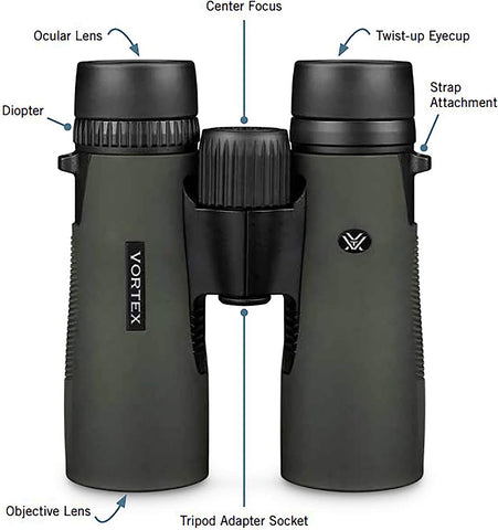 Vortex Optics Diamondback HD Binoculars 12x50