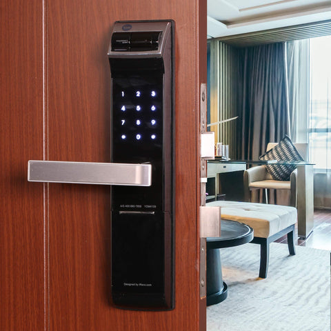 Yale YDM 4109 Smart Door Lock with Biometric, Pin, Mechanical Keys & App Enabled Access, Bluetooth & WiFi Optional