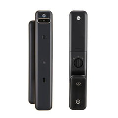 Yale Luna Pro Plus Smart Door Lock Push and Pull, Facial Recognition Fingerprint PIN Code and RFID, Mechanical Key, C-Type Rechargeable, Auto Locking and Emergency Power, Remote Access Instant Alerts