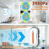 AlfaBot X7 Pro Window Cleaning Robot, Double-Sided Spray Technology, Intelligent Navigation, Automatic Glass Cleaning