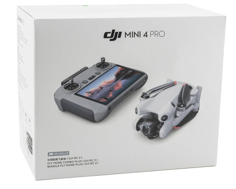 DJI Mini 4 Pro Fly More Combo with DJI RC 2, Drones with Camera for Adults 4K, Under 0.549 lbs/249 g, 3 Batteries for up to 102 Mins Flight Time, Smart Return to Home