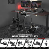 Dardoo Adjustable Steering Wheel Stand with Seat Frame Compatible with Logitech G25 G27 G29 G920 G923 Fanatec Thrustmaster T150 T300RS T500R Racing Gaming Simulator Cockpit for PS4 Xbox PC
