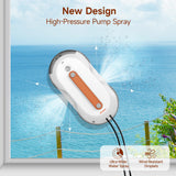 AlfaBot X7 Pro Window Cleaning Robot, Double-Sided Spray Technology, Intelligent Navigation, Automatic Glass Cleaning