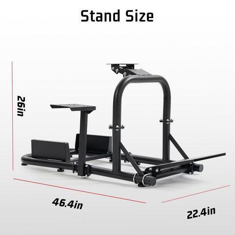 Dardoo Adjustable Steering Wheel Stand with Seat Frame Compatible with Logitech G25 G27 G29 G920 G923 Fanatec Thrustmaster T150 T300RS T500R Racing Gaming Simulator Cockpit for PS4 Xbox PC
