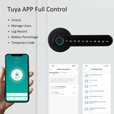 Fingerprint smart Door Lock +password +Tuya app remote + bluetooth wifi gateway