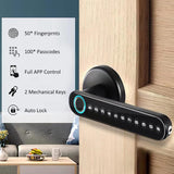 Fingerprint smart Door Lock +password +Tuya app remote + bluetooth wifi gateway