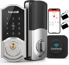 Hornbill Smart fingerprint Deadbolt lock with Keypad and wi - fi gateway - Kurnia.net