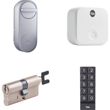 Yale Linus® Smart Lock Keyless and Secure Door +Yale Connect Wi-Fi Bridge +Yale Smart Keypad