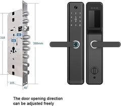 Lock,Smart Door Lock with Camera,Fingerprint Door Lock,WiFi Door Lock,Works with Tuya APP, for Home Office and Airbnb - Kurnia.net