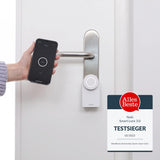 Nuki Smart Lock 3.0 for Euro Profile Cylinder, Smart Door Lock for Keyless Access With No Screwing or Drilling Required, Retrofittable Electronic Door Lock, White