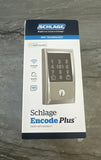 Schlage BE499WB CEN 619 Encode PLUS WIFI Smart Lock, Century, Satin Nickel, NEW