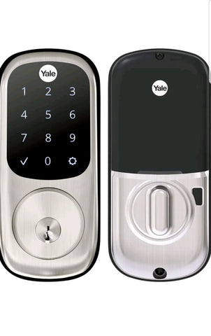 Yale Assure Lock Touchscreen Keypad Key Door Lock Satin Nickel