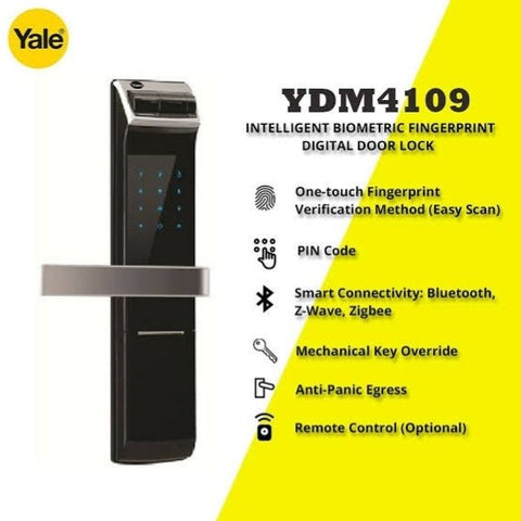 Yale Ydm4109A smart home door lock